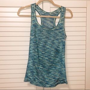 Blue & green tank top